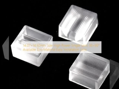 14.07×14.92ملم الحجم العدسة الفردية ذات الطاقة العالية 30×90° المتوفرة المواد البيئية العدسة سهلة التثبيت