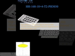 العدسة الضوئية ذات الكفاءة العالية 3030 LED دائمة 170x100.52mm مقاومة للأشعة فوق البنفسجية