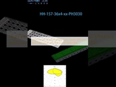 عدسات إضاءة الشوارع ذات الطاقة العالية: كفاءة أفضل وانعكاس منخفض مع 144 قطعة من 3030 LED