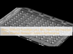80pcs 3030LED مصباح الفيضان العدسة 185×116mm الحجم الدقة البصريات مقاومة للطقس أداء في الهواء الطلق