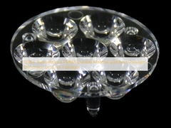 93%+ نفاذية مادة PMMA المتينة φ34.8mm عدسة أبعاد دقيقة لمصباح يدوي