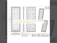 عدسة إنارة الشوارع بحجم 345*130 مم، 224 قطعة من مصابيح LED 3030، مادة متينة ذات نفاذية عالية