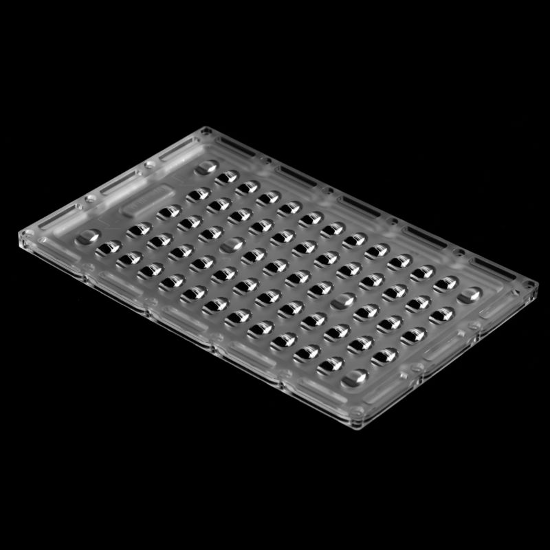 PC LED Street Light Lens 230x150mm 112x3030 LEDs 92% Transmittance